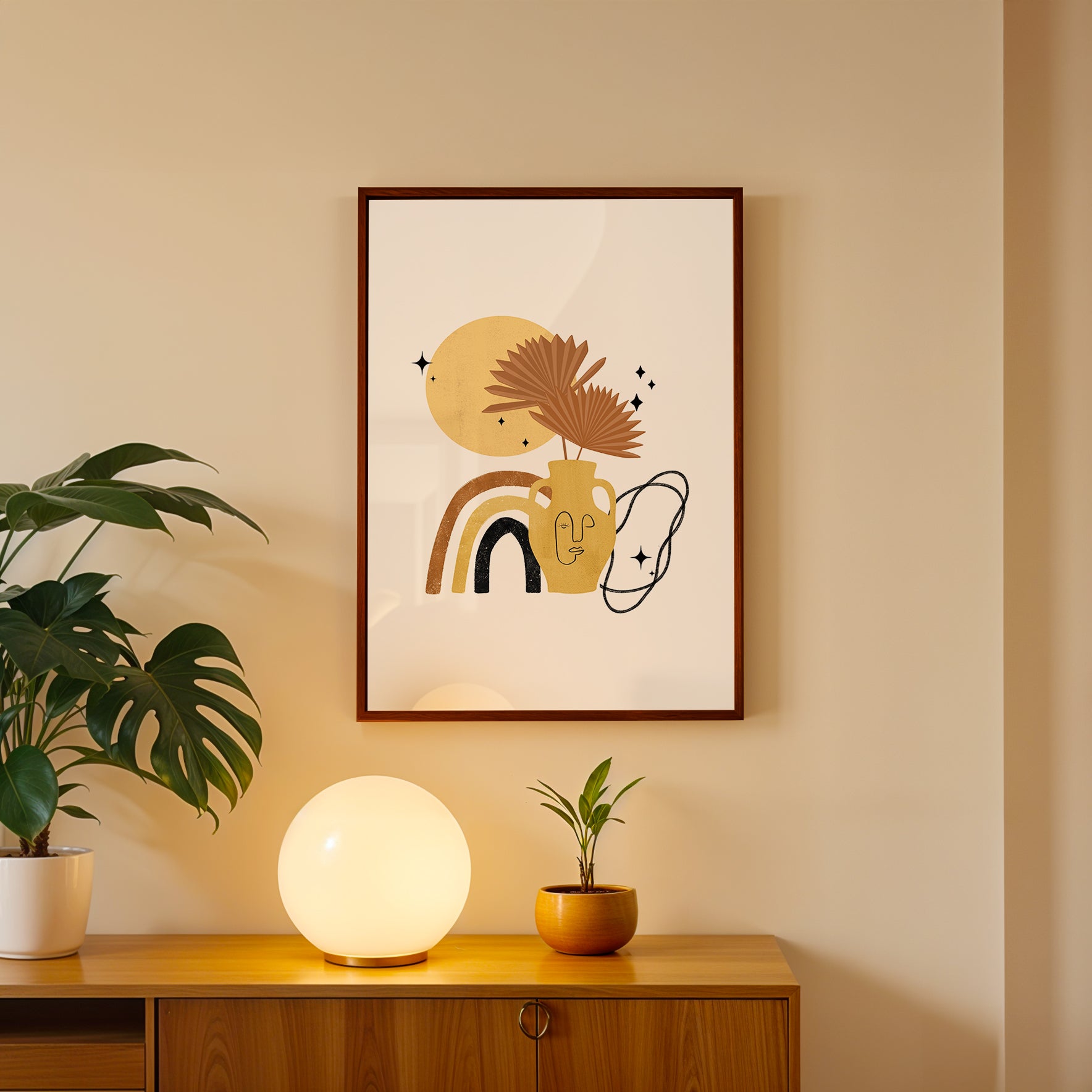 Whimsical Nature Abstract Wall Art (AB1)