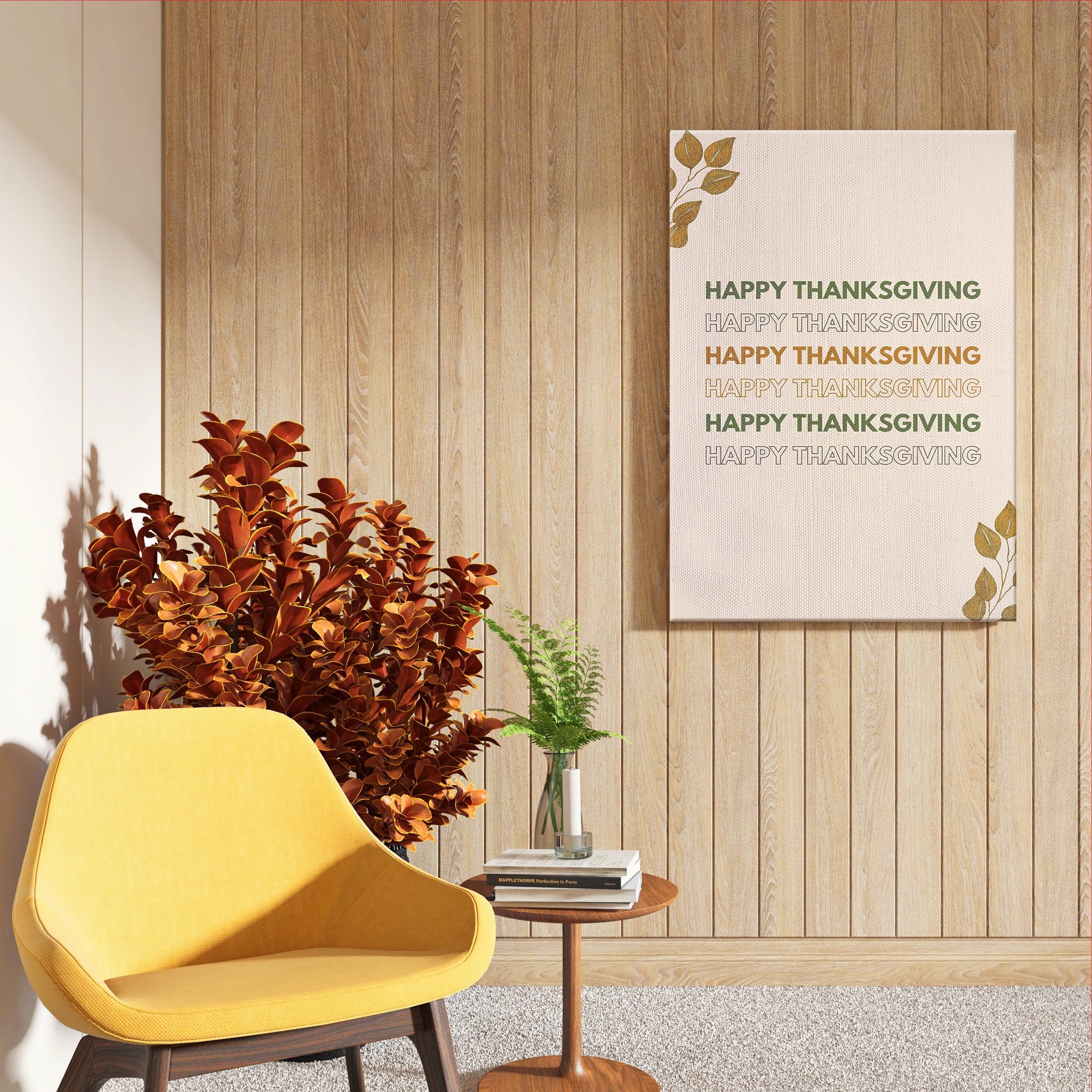 Grateful Lines – Typography Wall Art Frame (AB100)