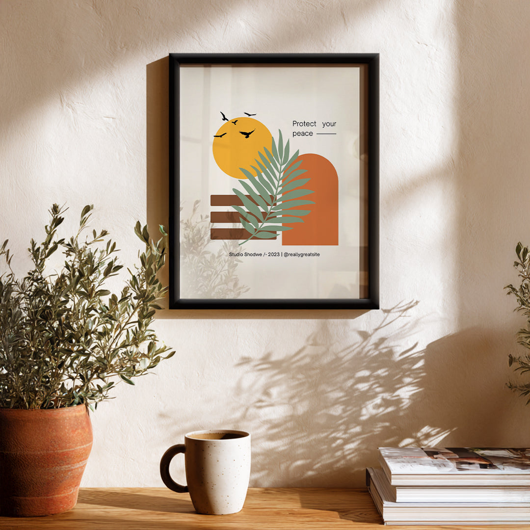 Minimal Form & Color – Wall Art Frame (AB11)