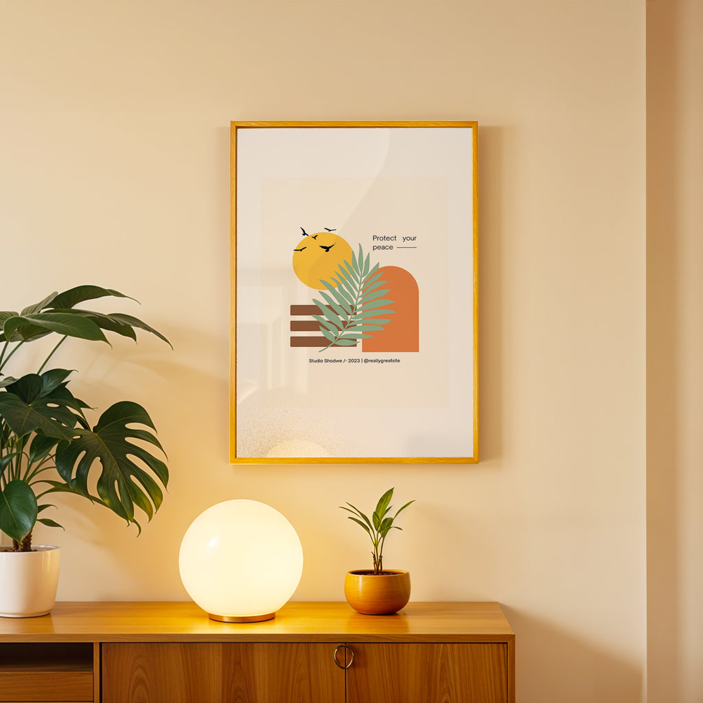 Minimal Form & Color – Wall Art Frame (AB11)