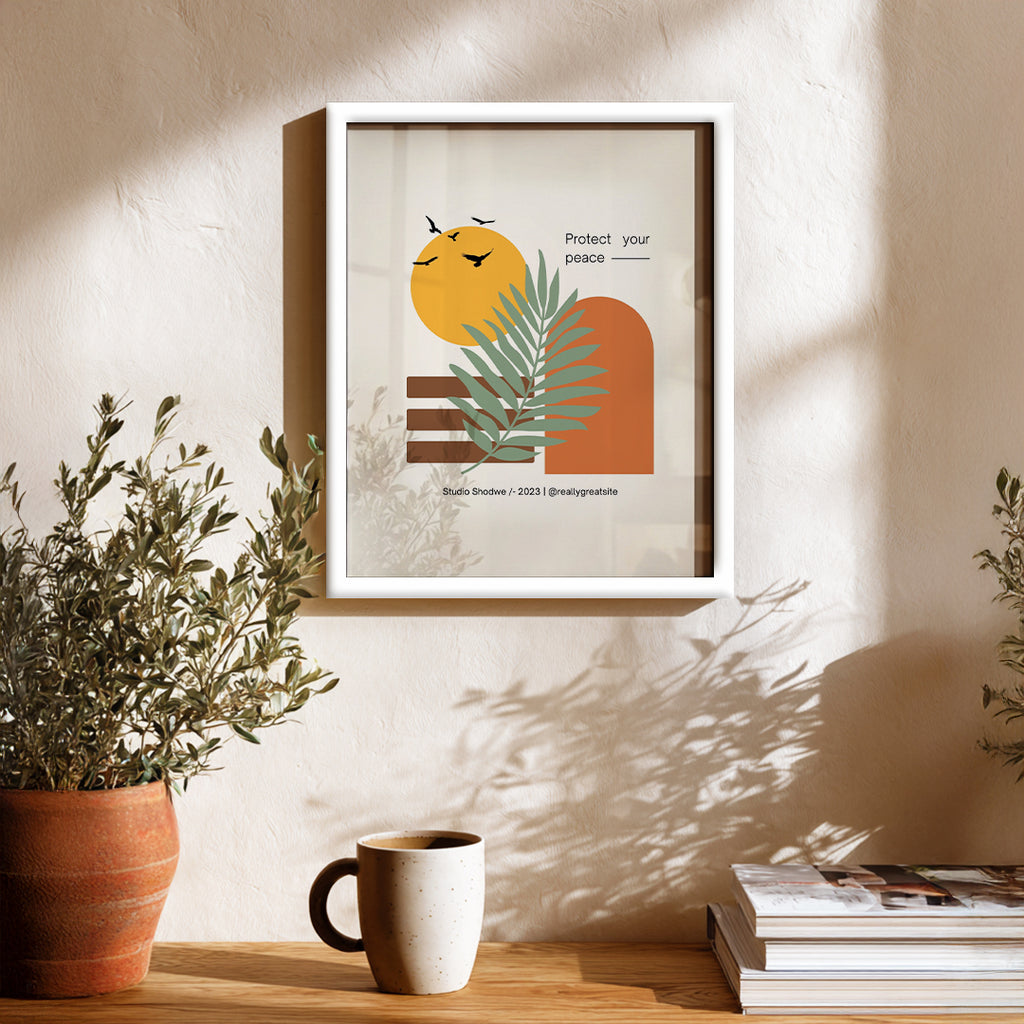 Minimal Form & Color – Wall Art Frame (AB11)