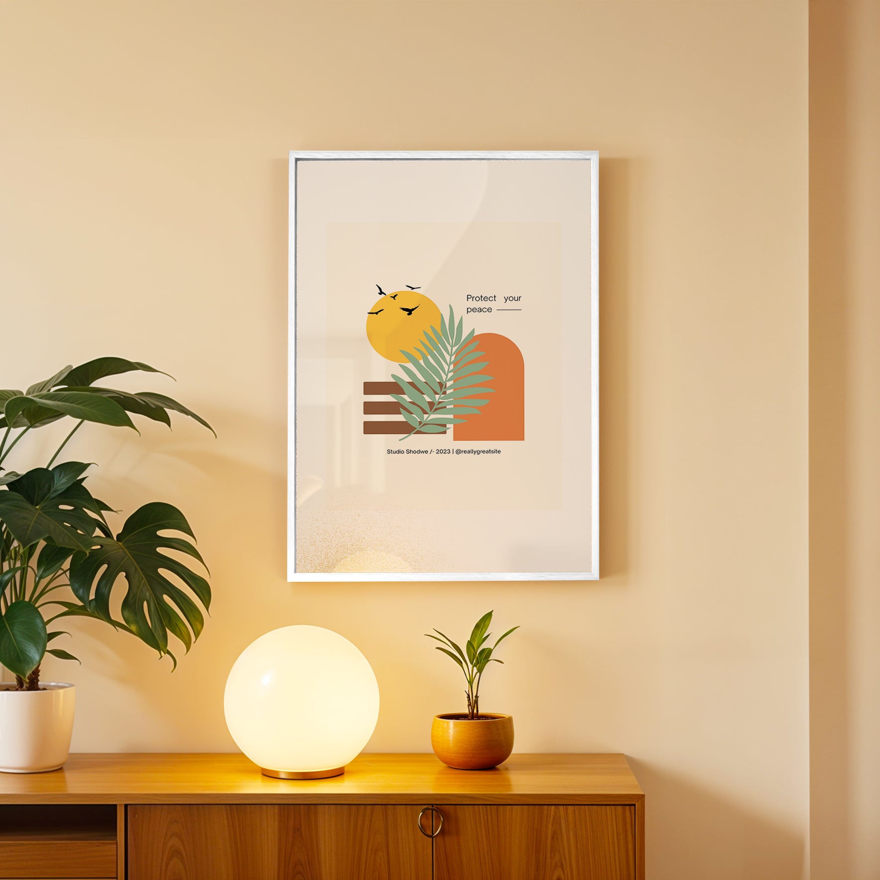 Minimal Form & Color – Wall Art Frame (AB11)