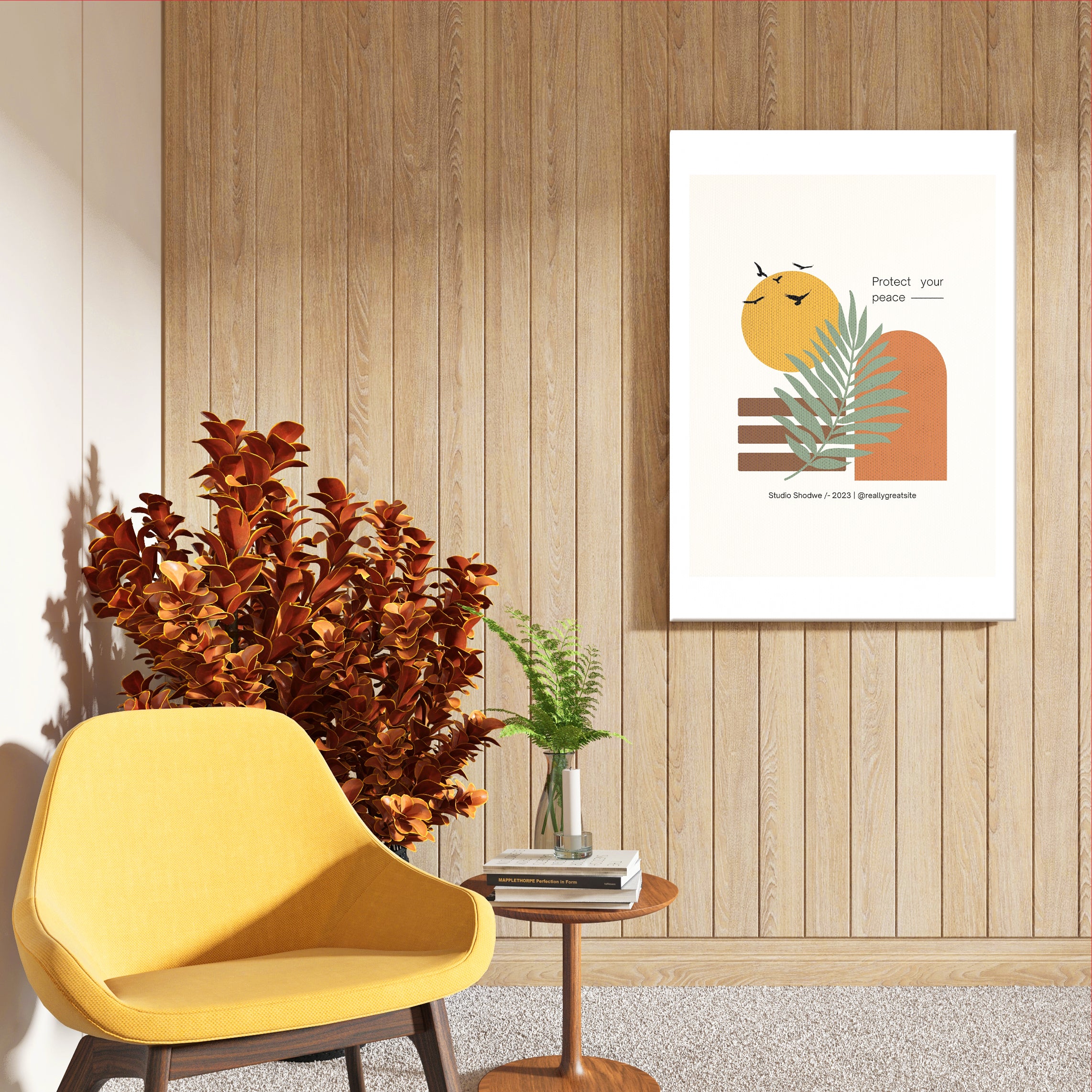 Minimal Form & Color – Wall Art Frame (AB11)