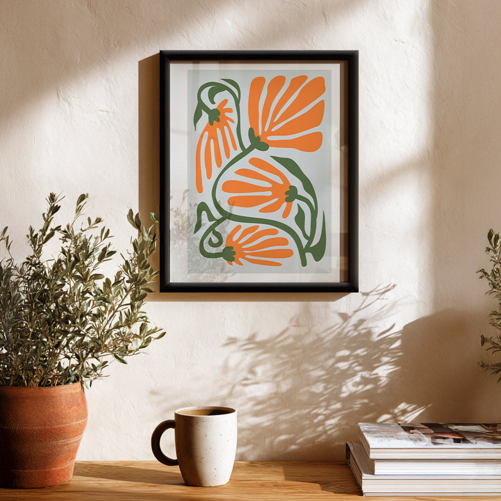 ropical Forms Abstract Wall Art (AB14)
