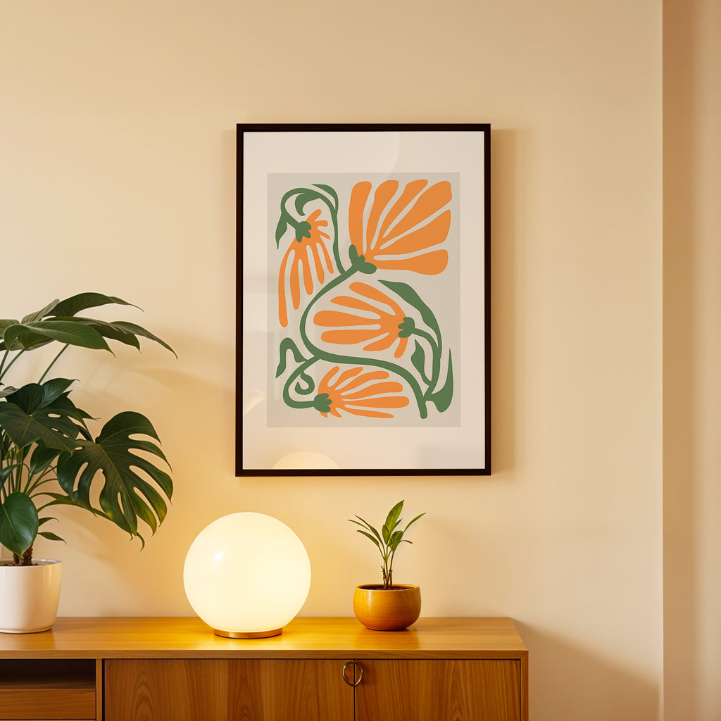 ropical Forms Abstract Wall Art (AB14)