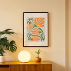 ropical Forms Abstract Wall Art (AB14)