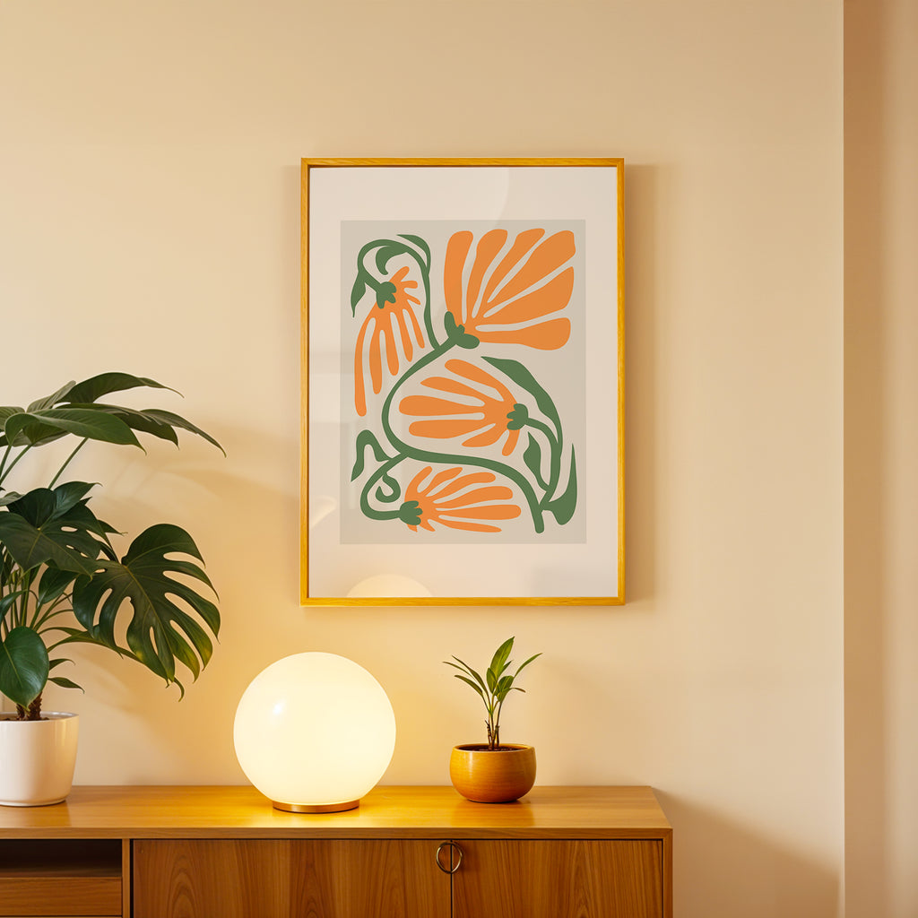 ropical Forms Abstract Wall Art (AB14)