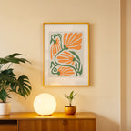 ropical Forms Abstract Wall Art (AB14)