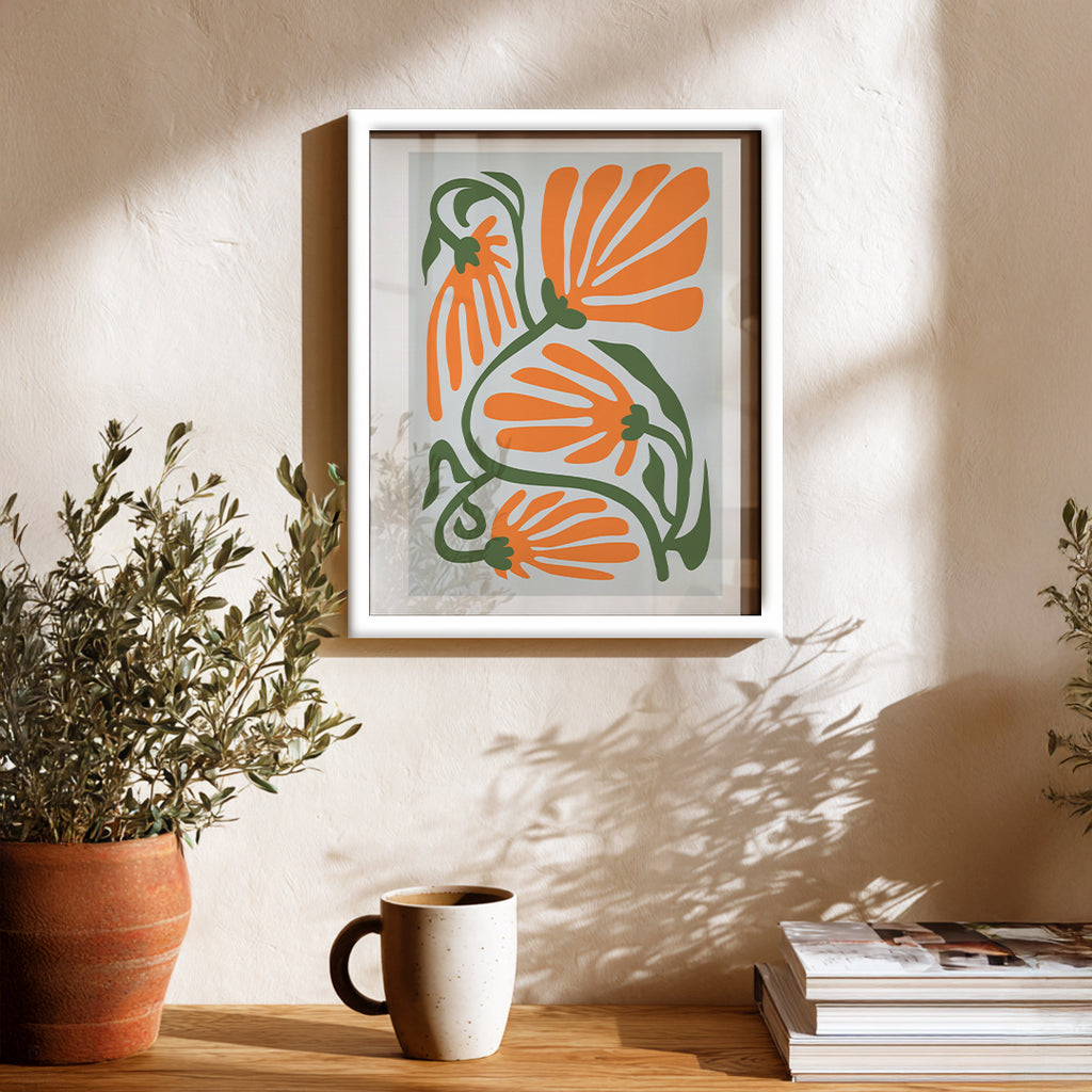 ropical Forms Abstract Wall Art (AB14)