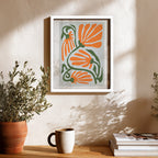 ropical Forms Abstract Wall Art (AB14)