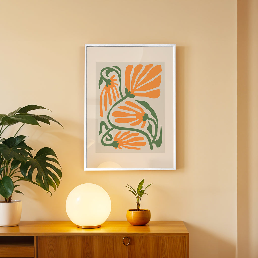 ropical Forms Abstract Wall Art (AB14)