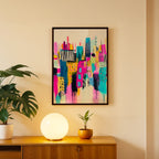 Color Cityscape Abstract Wall Decor (AB15)