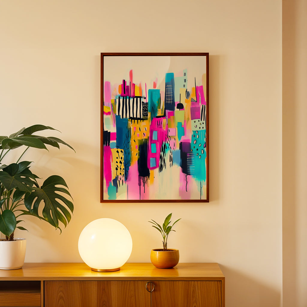 Color Cityscape Abstract Wall Decor (AB15)