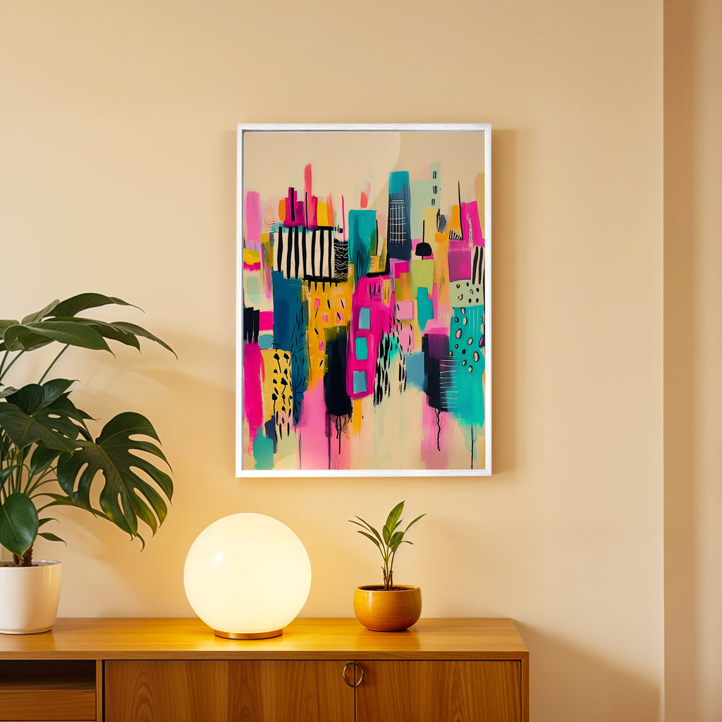 Color Cityscape Abstract Wall Decor (AB15)