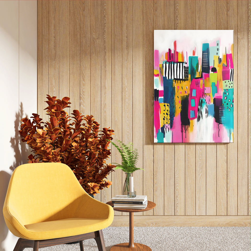 Color Cityscape Abstract Wall Decor (AB15)
