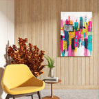 Color Cityscape Abstract Wall Decor (AB15)