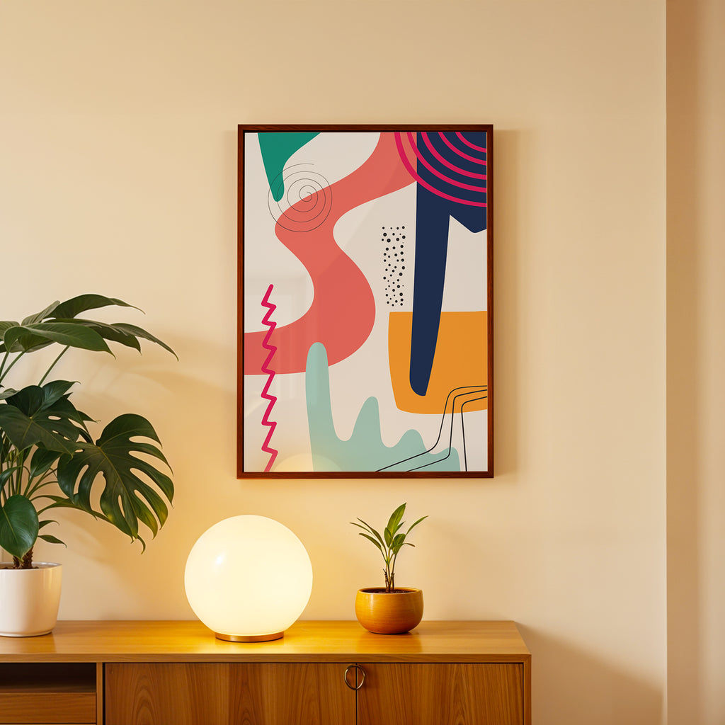 Playful Forms – Modern Abstract Frame (AB16)