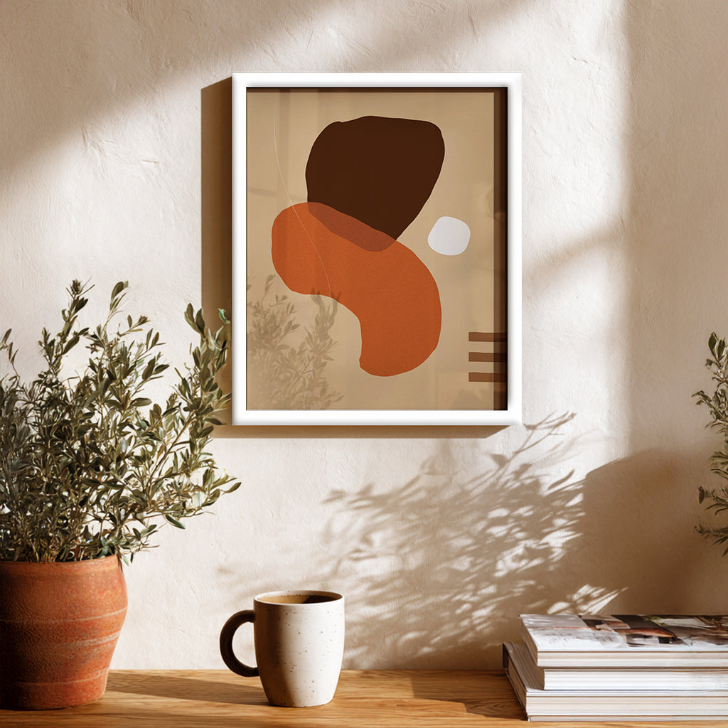 Warm Silhouette Abstract Wall Art (AB19)