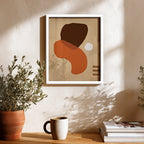 Warm Silhouette Abstract Wall Art (AB19)