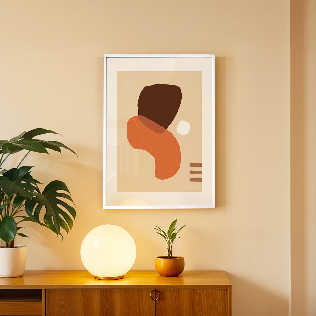 Warm Silhouette Abstract Wall Art (AB19)