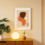 Warm Silhouette Abstract Wall Art (AB19)