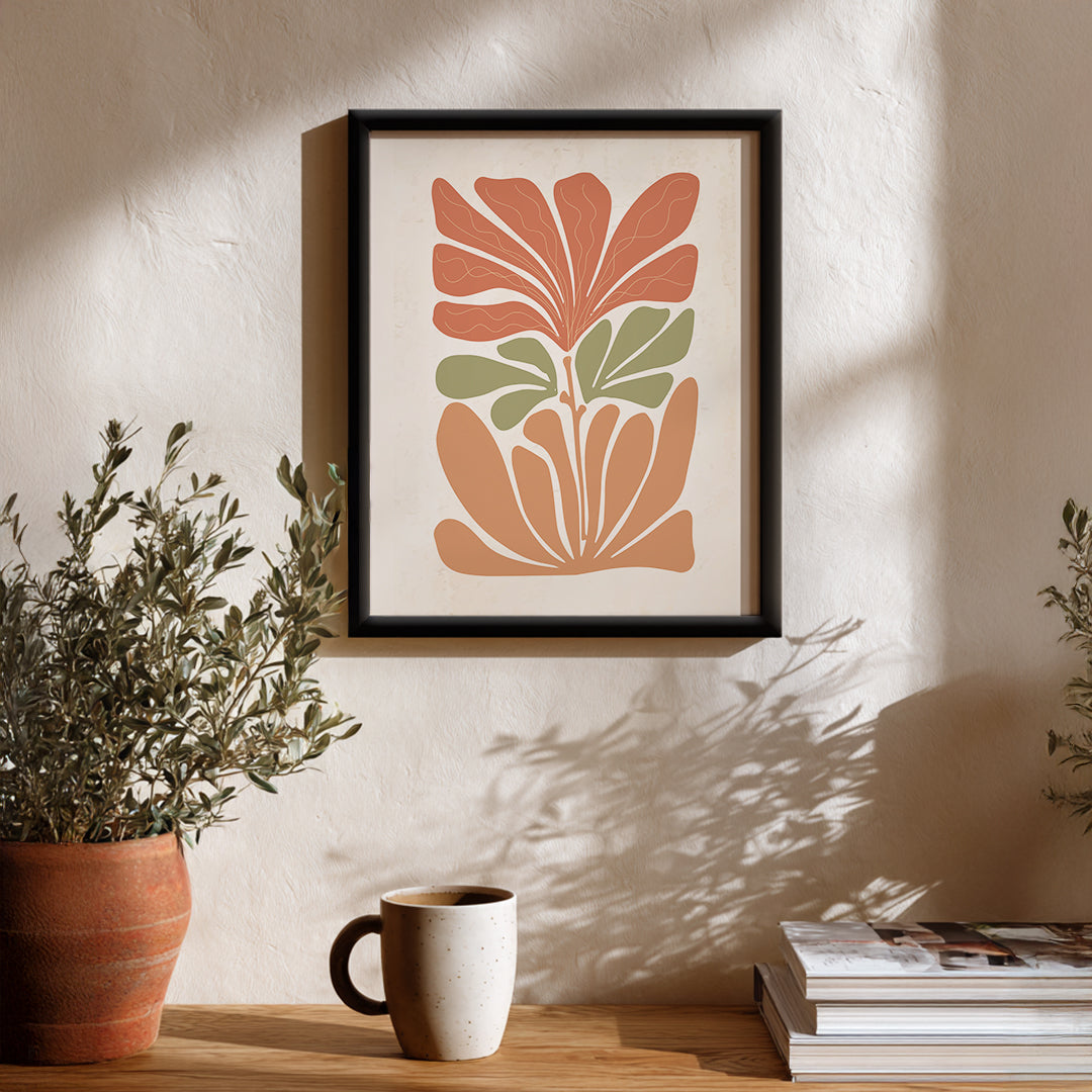 Botanical Balance – Contemporary Wall Frame (AB2)