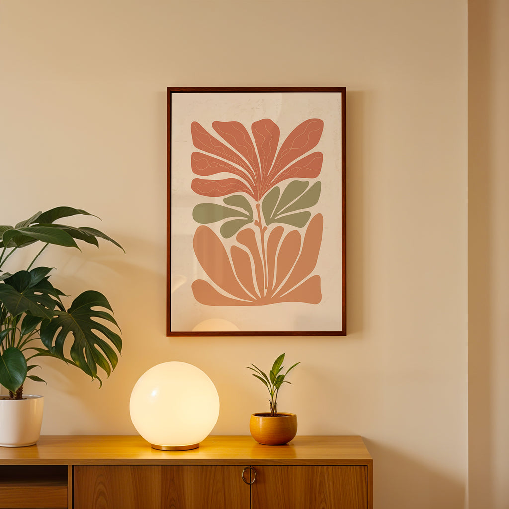 Botanical Balance – Contemporary Wall Frame (AB2)
