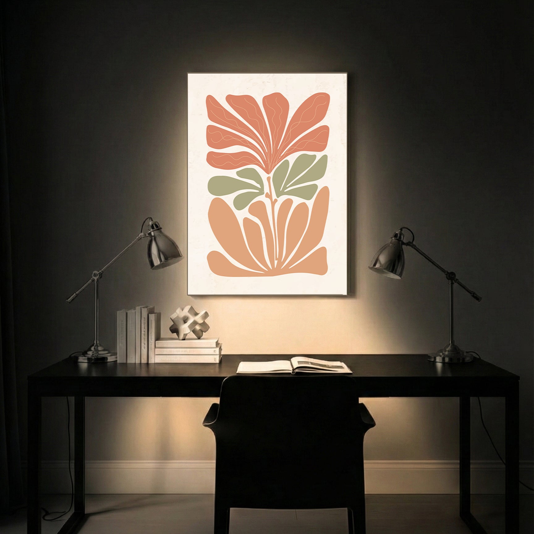 Botanical Balance – Contemporary Wall Frame (AB2)