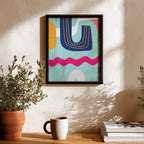 Retro Wave – Abstract Wall Art Frame (AB21)