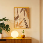 Golden Leaves – Abstract Wall Art Frame (AB22)