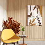 Golden Leaves – Abstract Wall Art Frame (AB22)