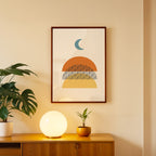 Moon & Earth – Contemporary Wall Frame (AB24)