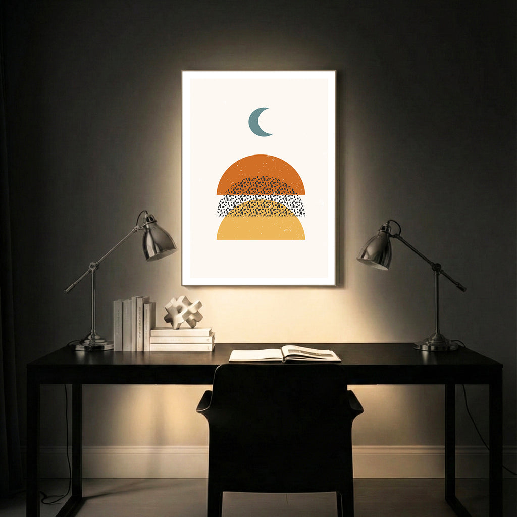 Moon & Earth – Contemporary Wall Frame (AB24)