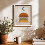 Moon & Earth – Contemporary Wall Frame (AB24)
