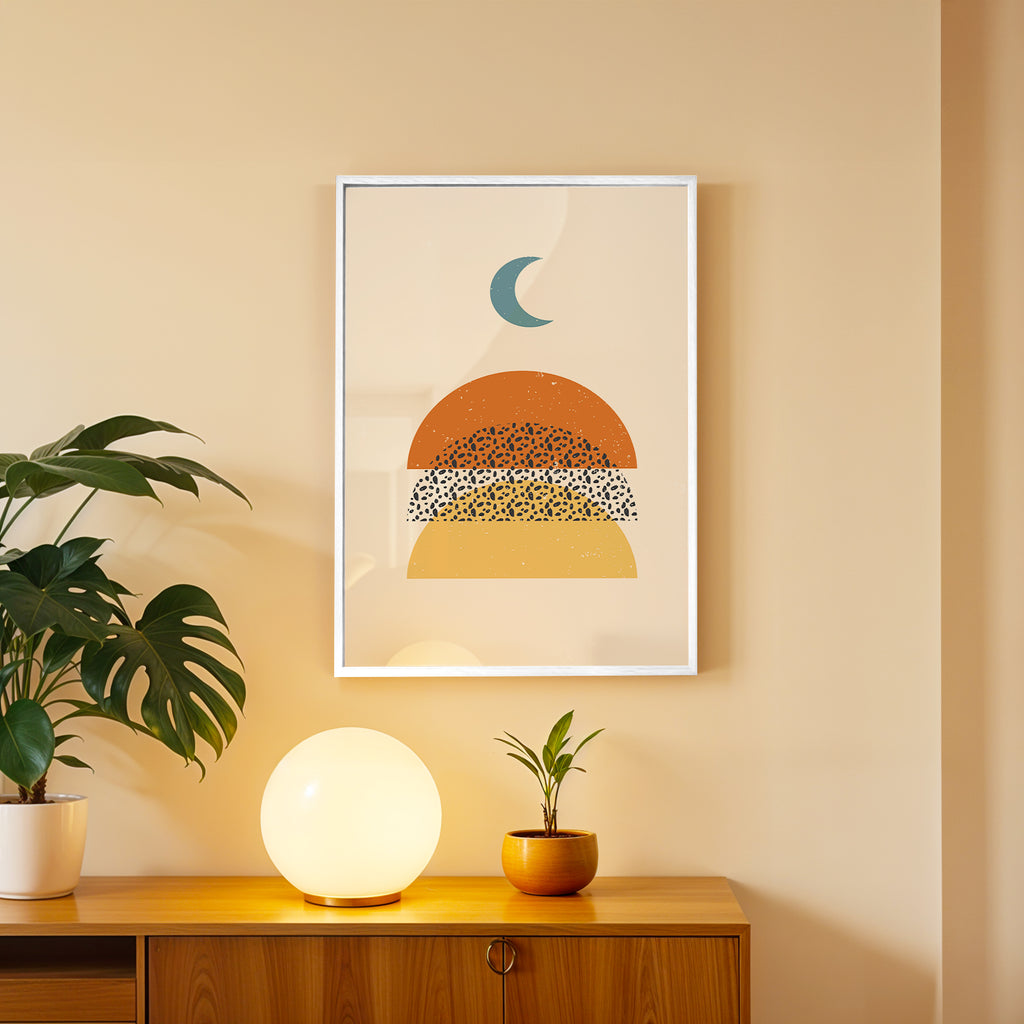 Moon & Earth – Contemporary Wall Frame (AB24)