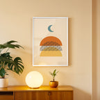 Moon & Earth – Contemporary Wall Frame (AB24)