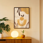 Warm Floral Abstract Wall Art (AB27)