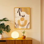Warm Floral Abstract Wall Art (AB27)