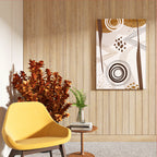 Warm Floral Abstract Wall Art (AB27)