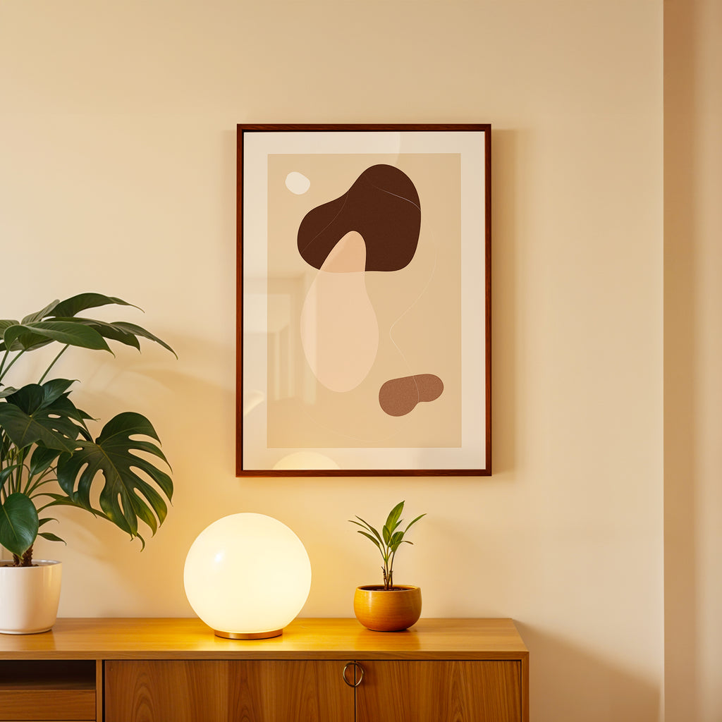 Calm Neutrals Abstract Wall Decor (AB28)