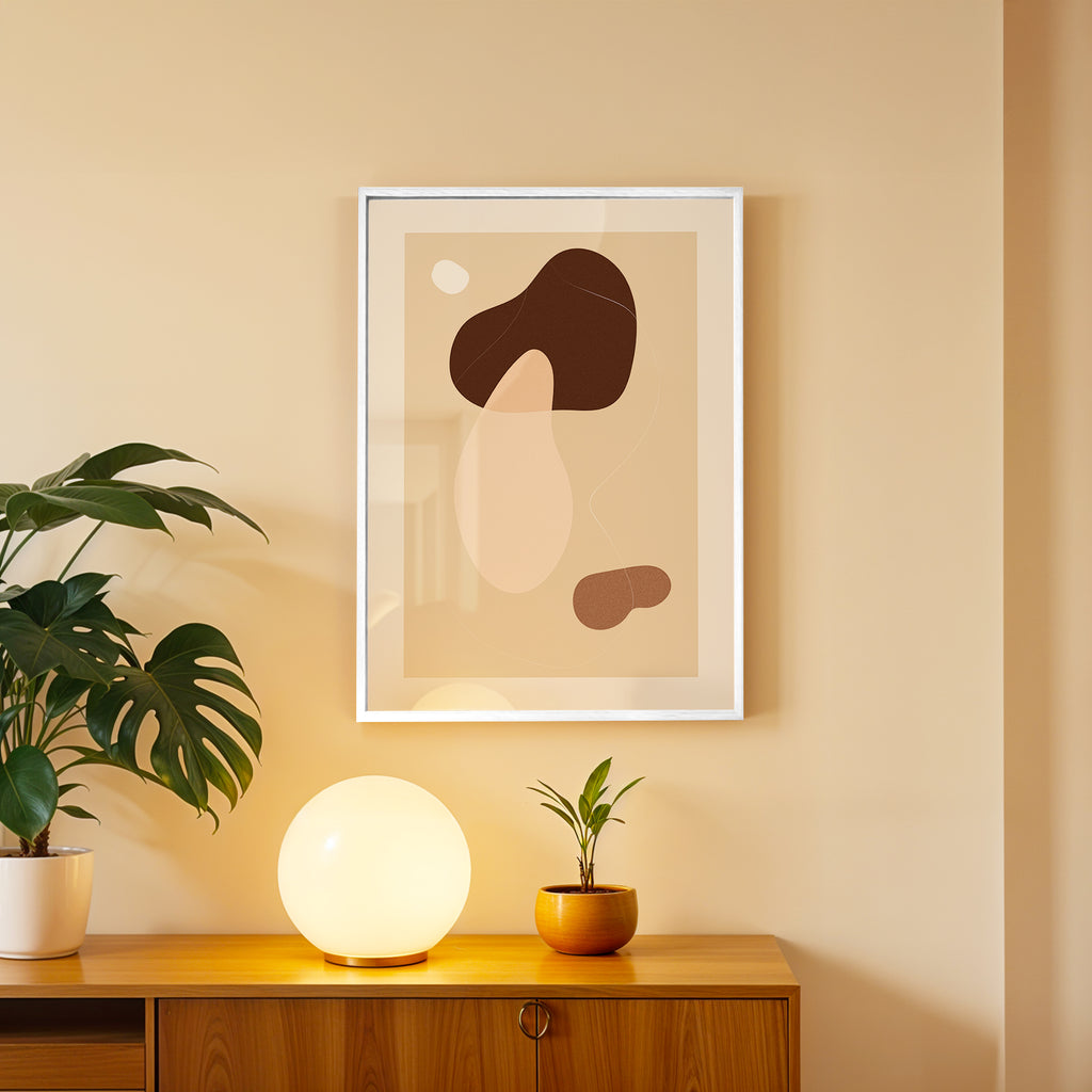 Calm Neutrals Abstract Wall Decor (AB28)