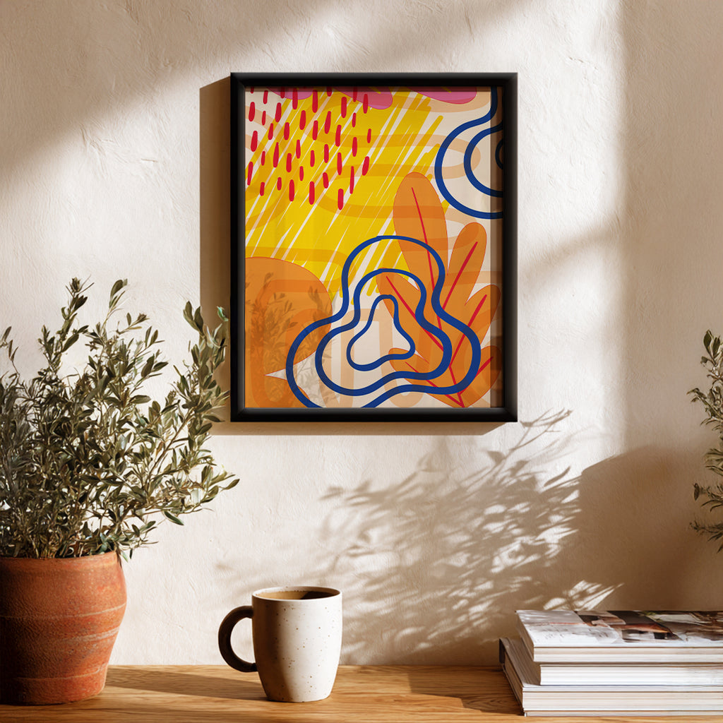 Dynamic Color Fusion Abstract Wall Decor (AB29)