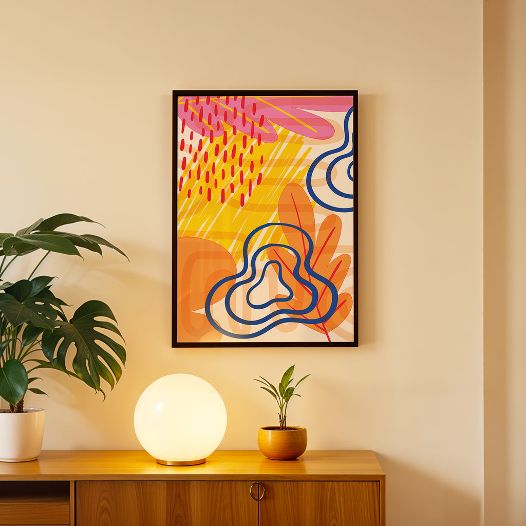 Dynamic Color Fusion Abstract Wall Decor (AB29)