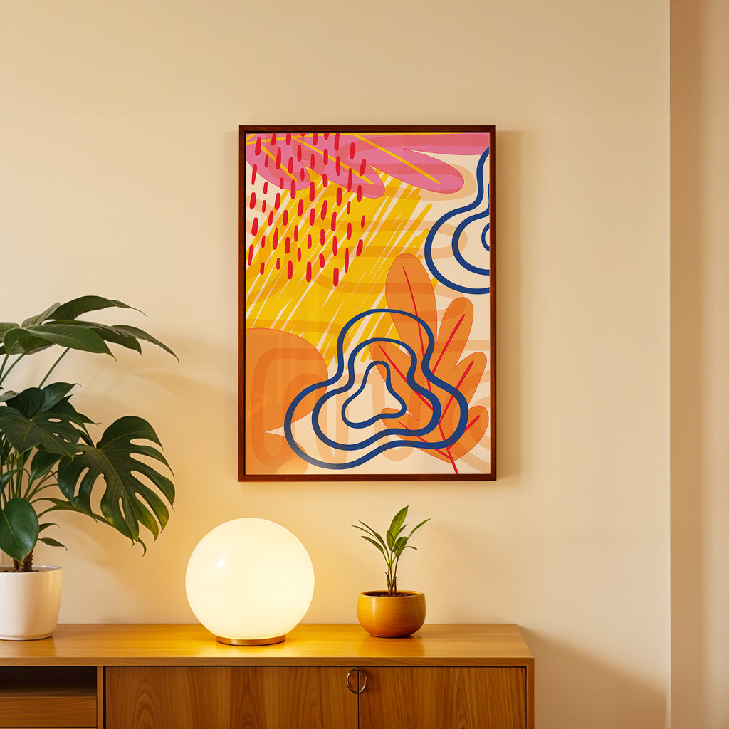 Dynamic Color Fusion Abstract Wall Decor (AB29)