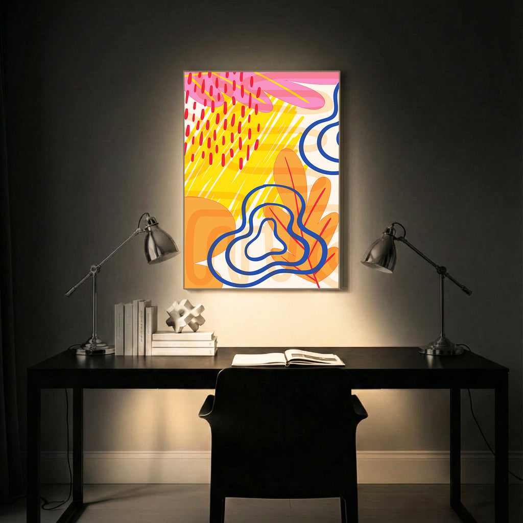 Dynamic Color Fusion Abstract Wall Decor (AB29)