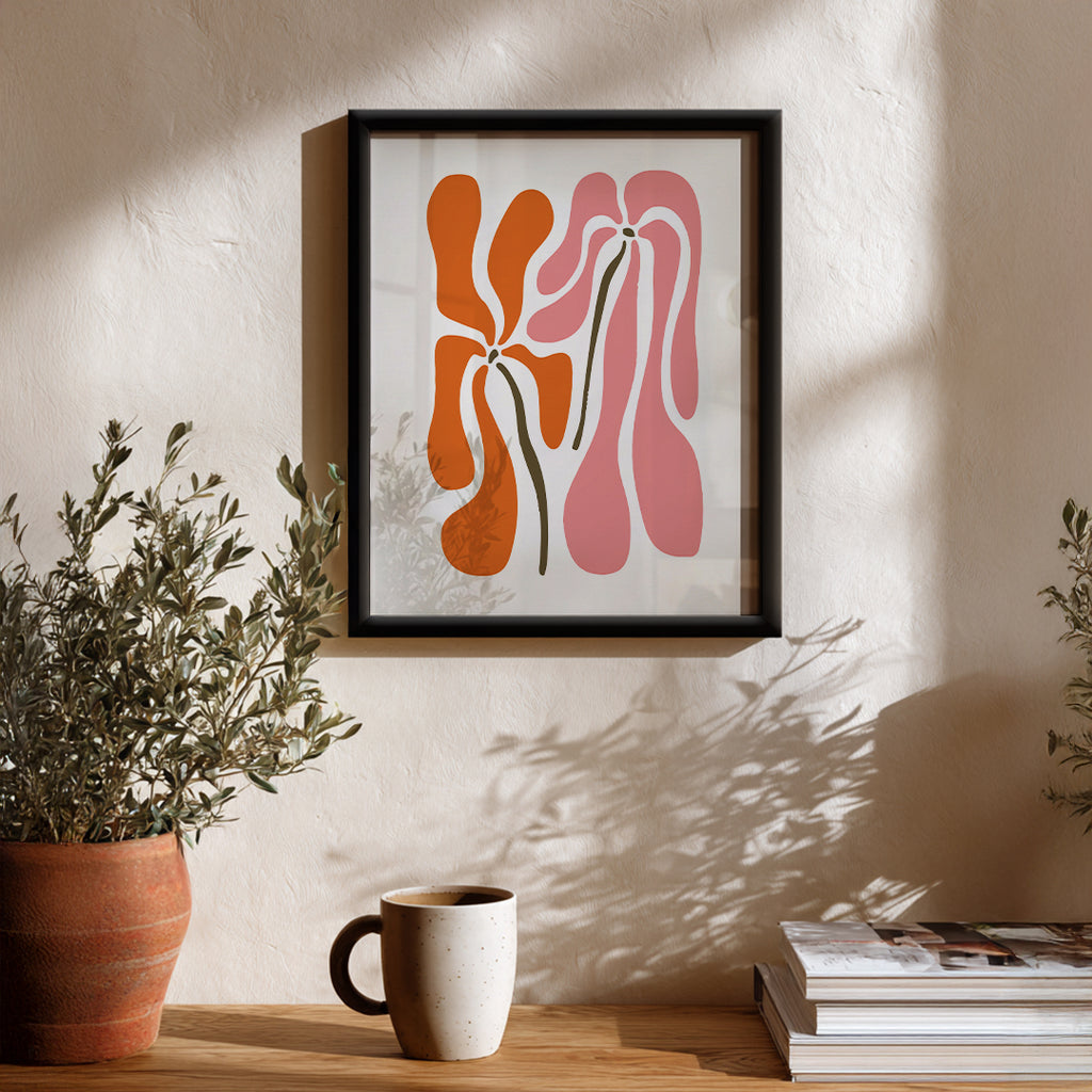 Coral Flow – Abstract Wall Art Frame (AB3)