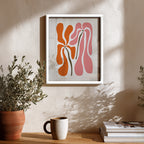 Coral Flow – Abstract Wall Art Frame (AB3)
