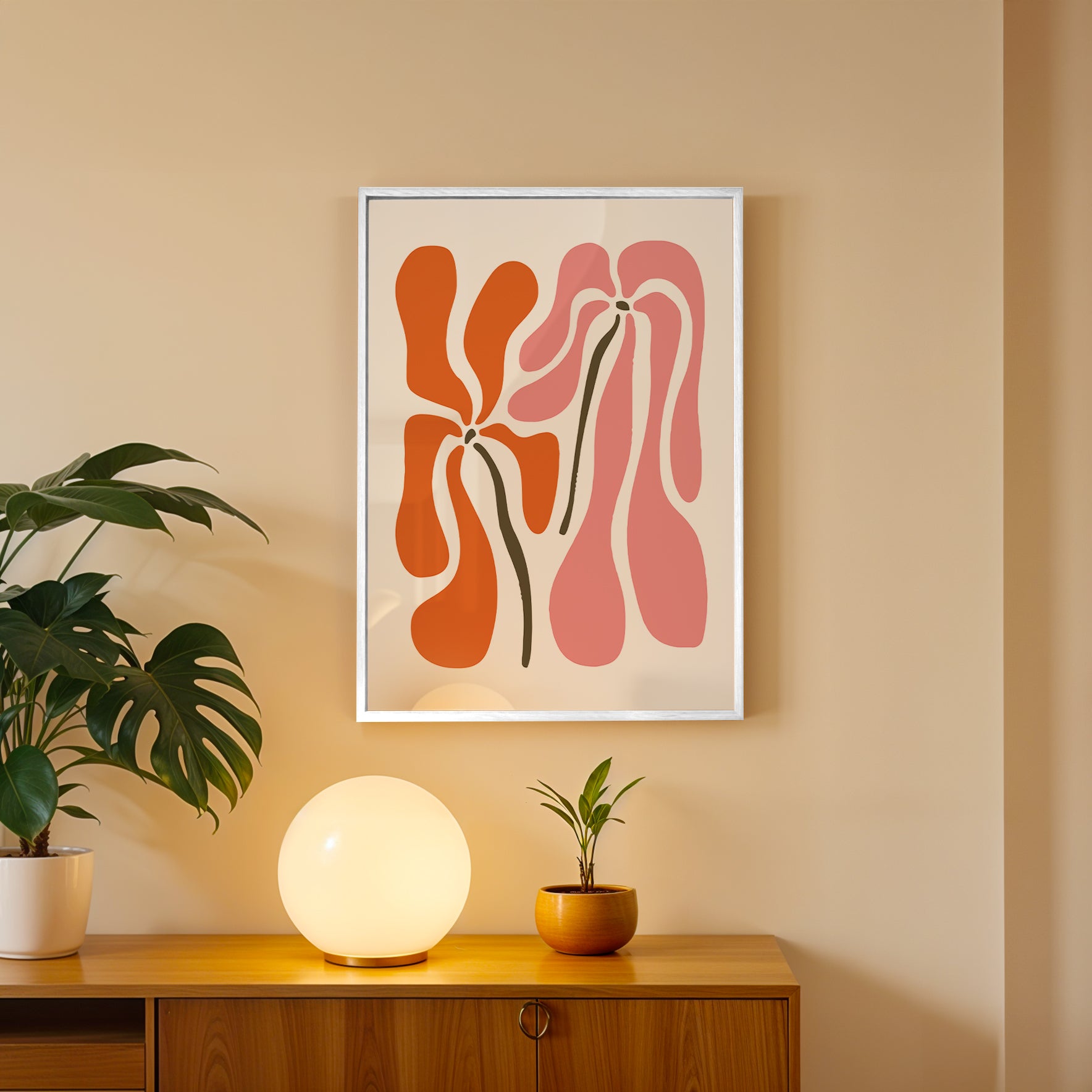 Coral Flow – Abstract Wall Art Frame (AB3)