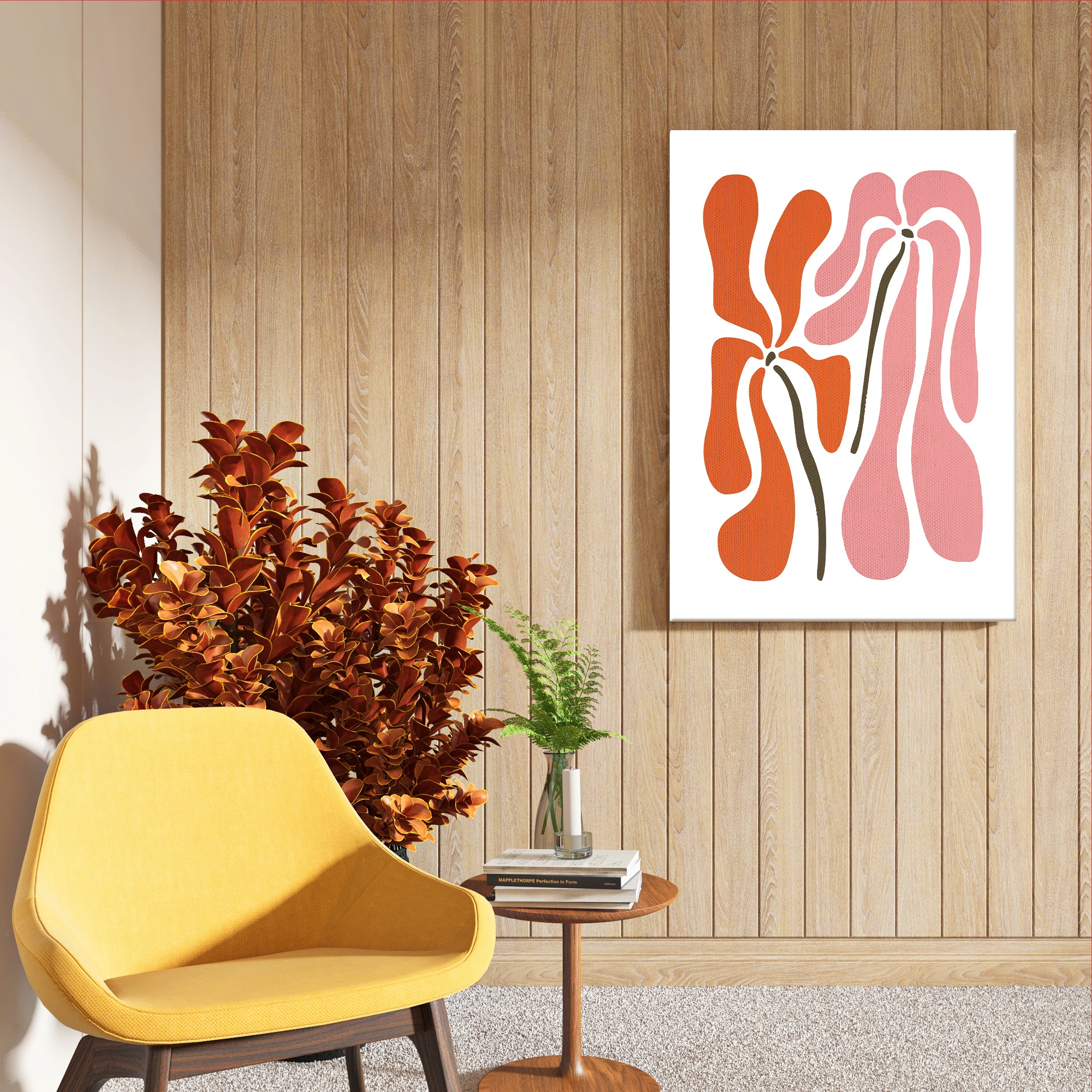 Coral Flow – Abstract Wall Art Frame (AB3)