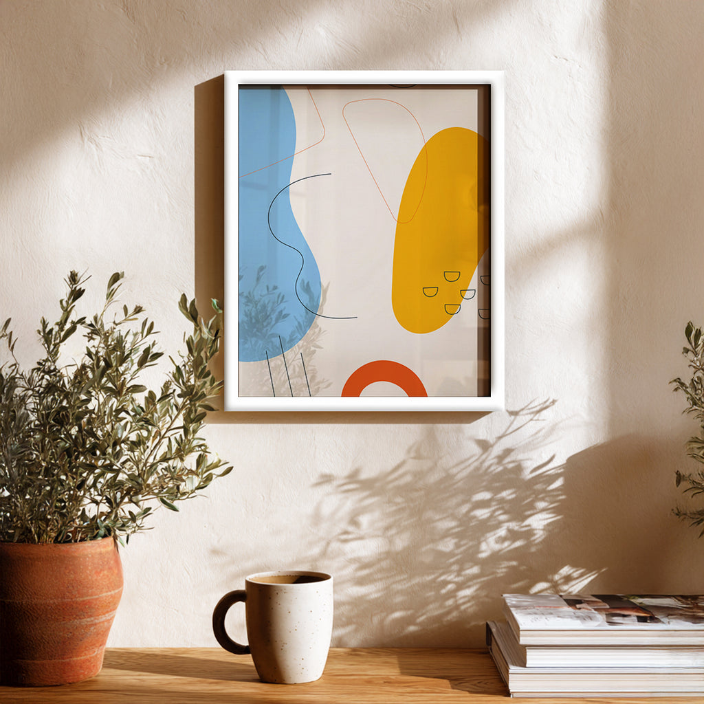 Gentle Color Flow Abstract Art Wall (AB30)